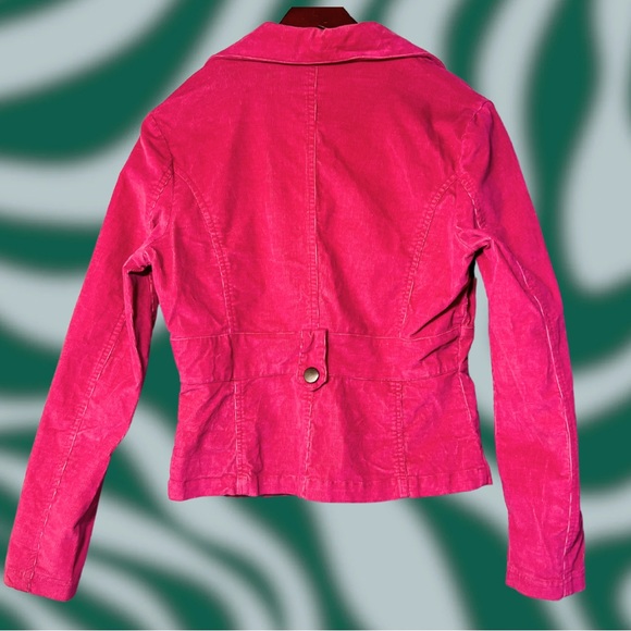 Pink Y2K Corduroy Jacket ⚡️ 579 ⚡️ Size Small ⚡️ Cropped Jacket⚡️Corduroy Blazer - Picture 4 of 4